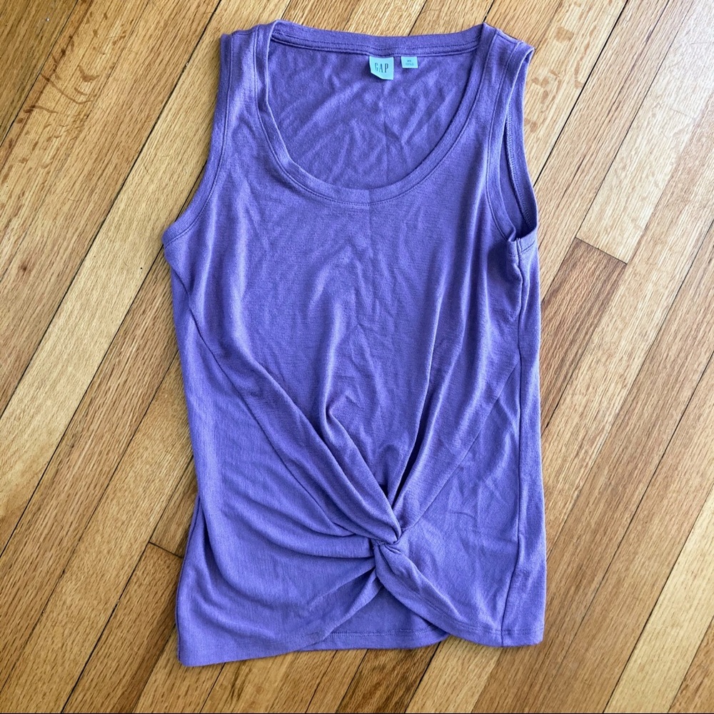 Gap Lavender Knot Front Tank NWOT XS